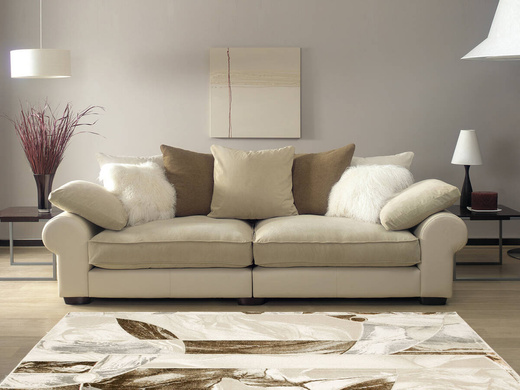 Dywan Elisa PF133 Brown Gold Brąz Beż Mozaika Kwiaty