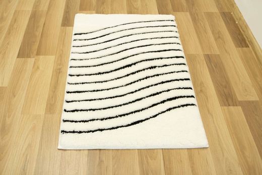 Dywanik Premium biało-czarny 60x100 cm