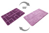 Dywanik Łazienkowy Antypoślizgowy Inez Violet Fioletowy Geometria