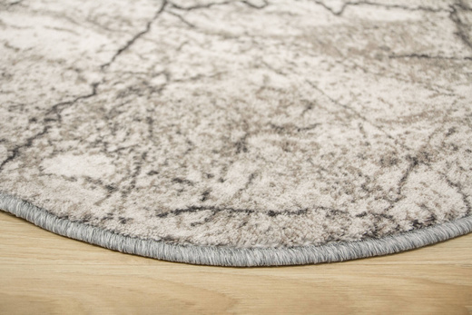 Okrągły Dywan Aqua Marble 19 Szary Antypoślizgowy