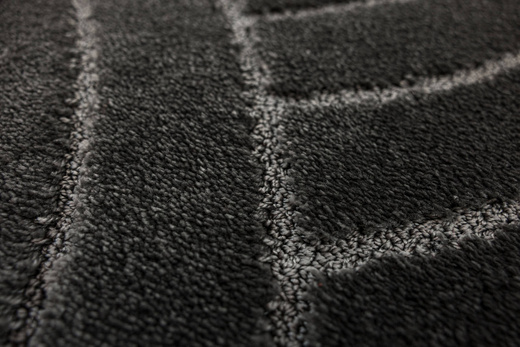 Dywanik Łazienkowy Antypoślizgowy Sash Dark Grey Ciemny Szary Pasy