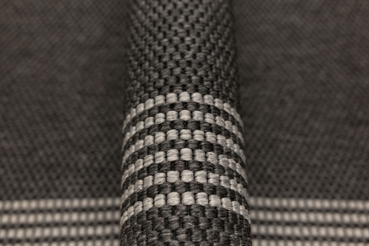 Chodnik Sznurkowy Natura Loper 3427 Grafit Krem Paski szerokość 80 cm