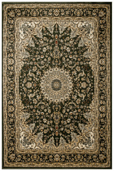 Dywan Super Rose 3558A d.green/d.gree Ornament Rozeta Zieleń