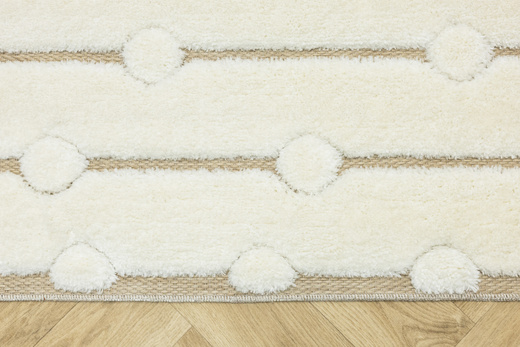 Dywan Shaggy Lula Soft IM49A Krem Beż Kropki