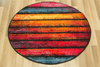 Okrągły Dywan Rainbow 11196/120 deski kolorowe