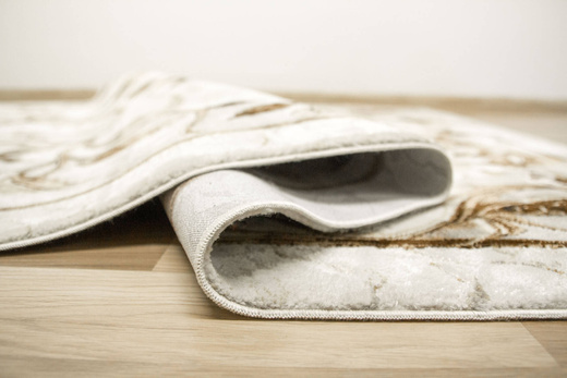 Dywan Modena 5524 l.grey/l.brown Krem Brąz Szary Liście Palm Marmur