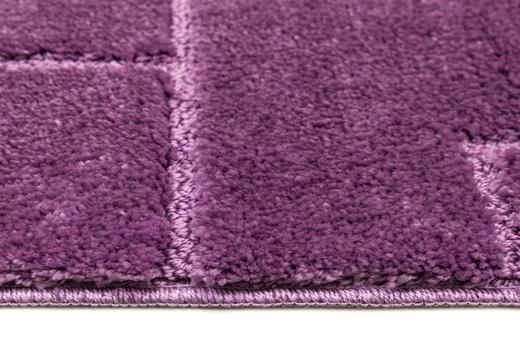 Dywanik Łazienkowy Antypoślizgowy Inez Violet Fioletowy Geometria