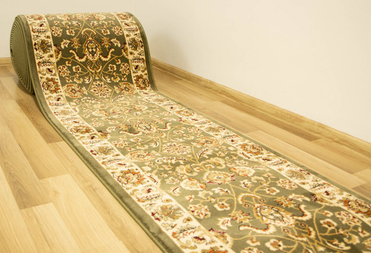 Chodnik Ornamentowy Venezia 1566c Zielony szerokość 67 cm