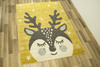 Dywan Emily Kids 5766A bone/yellow Złocisty Jelonek Gwiazdki 