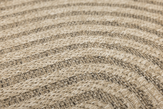 Okrągły Dywan Sznurkowy Patio 5029/178 Nature Beż Brąz Półkola Outdoor