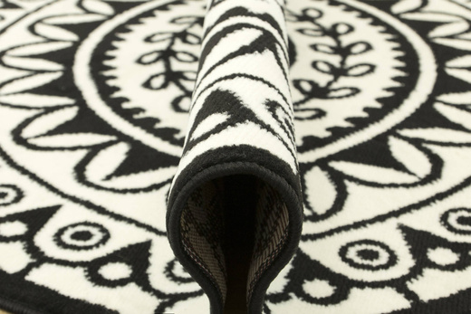 Okrągły Dywan Luna 503786/50944 black