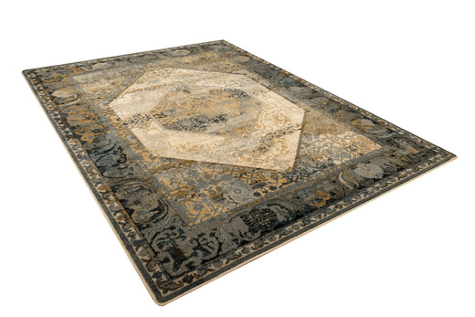 Dywan Wełniany Dywilan Omega Seneh Koniak Ornament