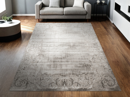 Dywan Nantes NT211A Vizon/Vizon Szarobeżowy Krem Ornament