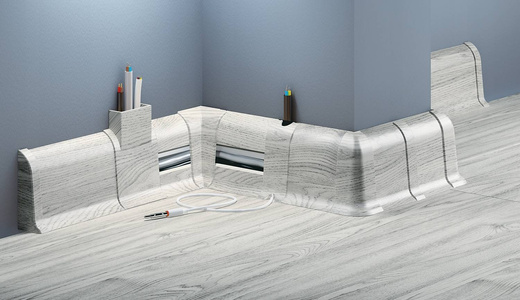 Listwa przypodłogowa Premium Cezar 2,5 m 226 dąb infanti mat