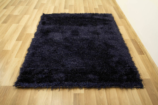 Lśniący Dywan Gloria Granatowy Z Lurexem