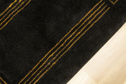 Dywanik do łazienki Jarpol Petra Lurex 51 Czarny
