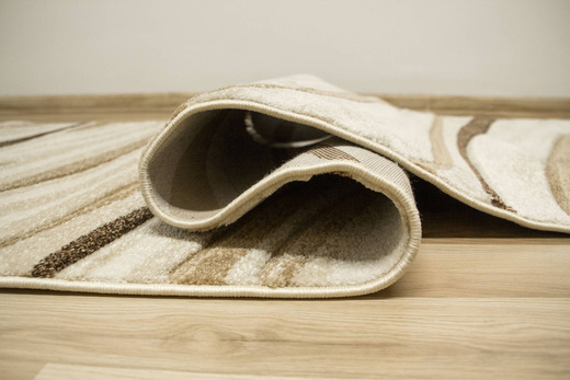 Chodnik Amelia C012A cream/beige Beż Brąz Fale szerokość 100 cm