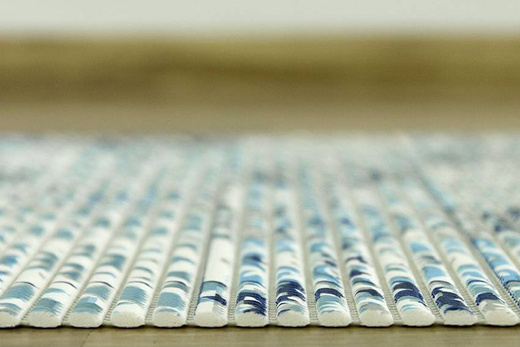 Mata Łazienkowa Softy-tex 828 patchwork niebieski szerokość 65 cm