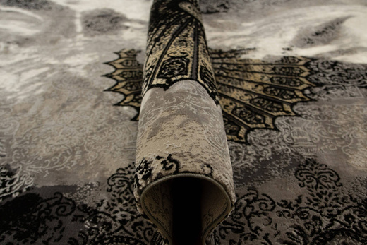 Dywan Tender 27237A black/l.grey Czarny Beż Krem Ornament Boutique