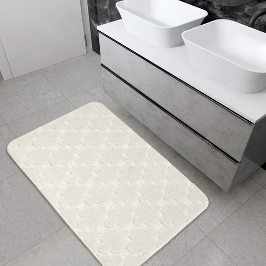 Dywanik Łazienkowy Lugo Grey Szara Koniczyna Marokańska