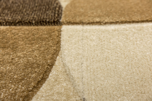 Dywan Amelia A472A cream/beige Beżowy Brązowy Półkola Marmur Drugi Gatunek