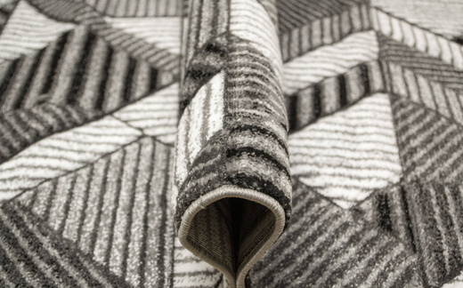 Chodnik Amelia A632A Grey Szary Linie Paski Kreski szerokość 80 cm