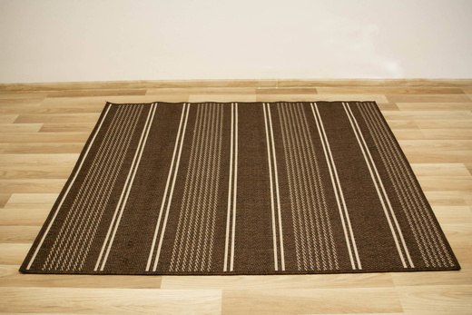 Dywan Płasko Tkany Natura PT 973/91 Brąz Beż Paski