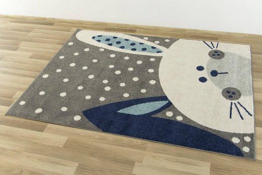 Dywan EMILY KIDS 2323A turkus/d.gri zajączek