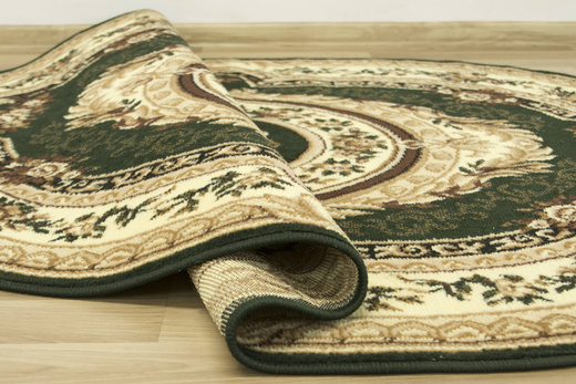 Owalny Dywan GOLD 146/32 owal zielony