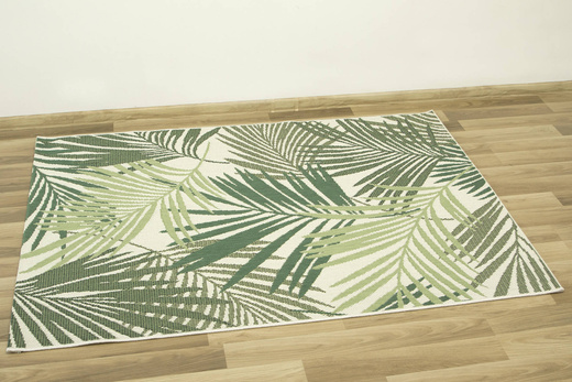 Dywan Sznurkowy Syrena 19433/62 Palmy Zieleń Krem