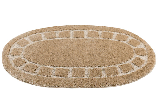 Dywanik Łazienkowy Antypoślizgowy Ocean Beige Beż Owalny