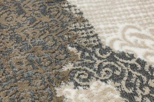 Okrągły Dywan Galya GAK11C grey/brown Beż Szary Boutique