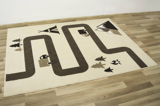 Dywan Kids 534456/97955 ivory Uliczki Góry Beż Brąz