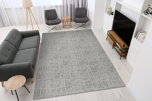 Wykładzina Pętelkowa Traffic 71 Szary Kratka Melanż szerokość 4 m