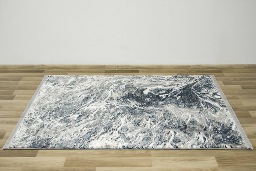 Dywan Exclusive 101 grey/navy Niebieski Szary Marmur