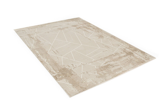 Lśniący Dywan Allora Plus F356A l.brown/beige Beż Złoty Trójkąty