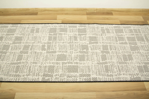 Dwustronny Sznurkowy Chodnik Brussels 205467/10110 Night Antracyt Krem szerokość 80 cm