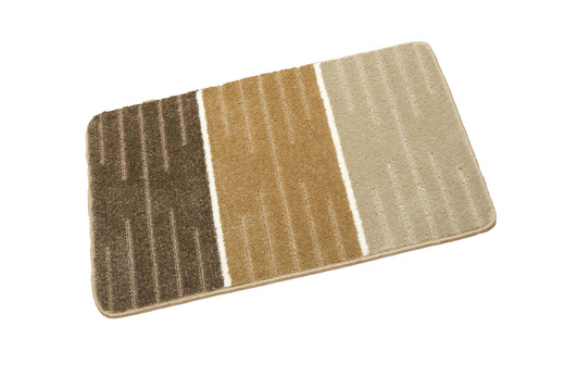 Komplet 2-częściowy Łazienkowy Como Beige Beżowy Krem Pasy