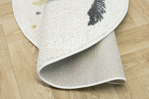 Okrągły Dywan Lima B070A cream/rose Jednorożec Krem