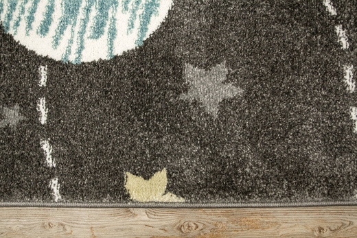 Dywan Lima G759A d.grey/cream Pastelowy Grafit Turkus Planety