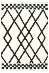 Dywan Boho 656 cream/black Krem Romby