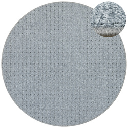 Okrągły Dywan Pętelkowy Zembla 73 Szary Grafit Kratka