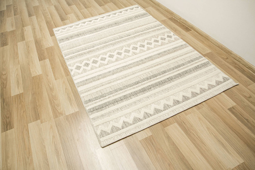 Dywan Cotton C102 Naturel Krem Szay Beż Romby Etno