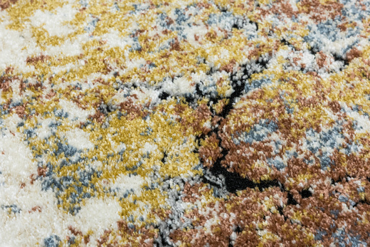 Dywan Bosa 8621A cream/somon Kremowy Miedziany Niebieski Abstrakcja