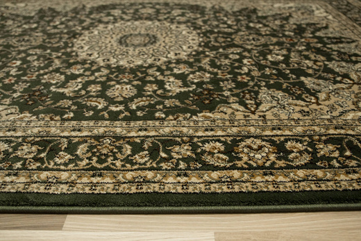 Dywan Super Rose 3558A d.green/d.gree Ornament Rozeta Zieleń