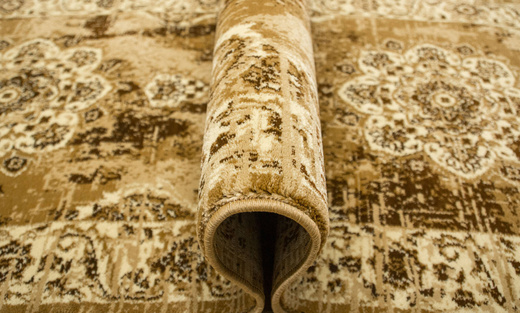 Chodnik Super Rose 7094A Ornament Brąz Beż szerokość 100 cm