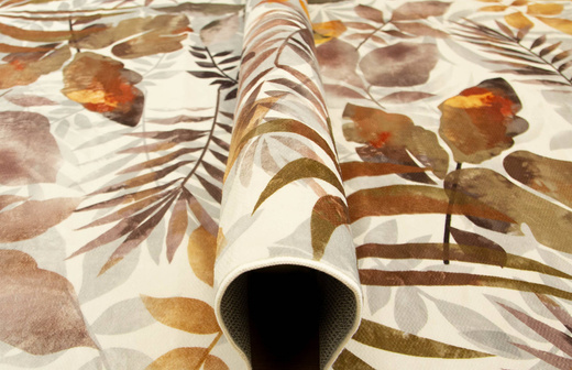 Dywan Summer Liście Beż Antypoślizgowy