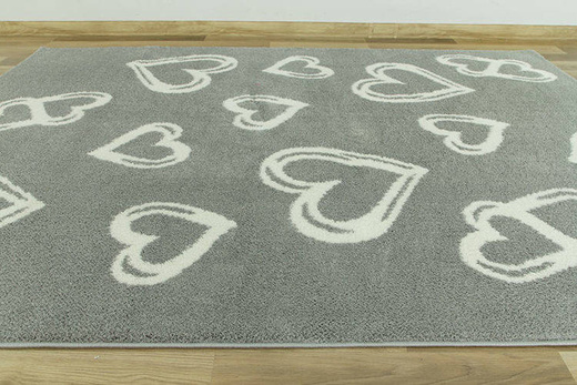 Dywan Shaggy Slim 6923 grey/white serca