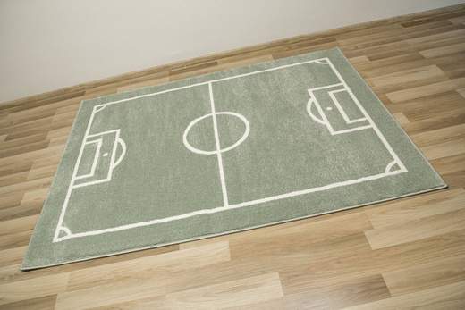 Dywan Dziecięcy Lima 6333B green/cream Boisko Zielona Oliwka Krem