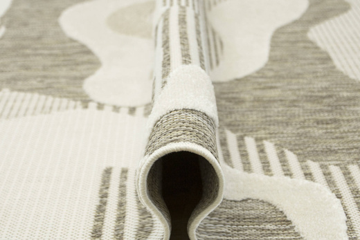 Dywan Sznurkowy Stella D419A beige/white Beż Krem Abstrakcja